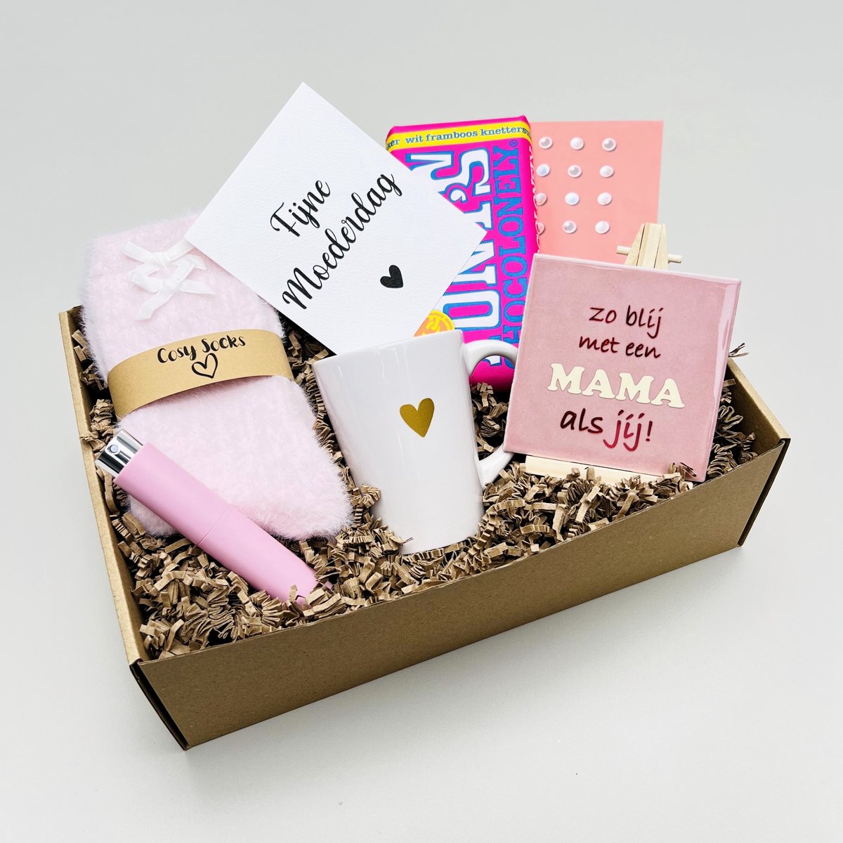 Moederdag cadeau - verwenmomentje voor haar - Moederdag geschenkset - Spreukentegeltje mama - ontspanningscadeau - Moederdag verwenpakket