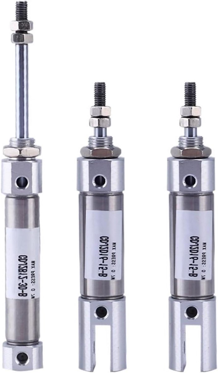 Luchtcilinder Pneumatische cilinder Automatiseren van beweging Dubbelwerkend ontwerp 16mm boring 10mm slag Metaal