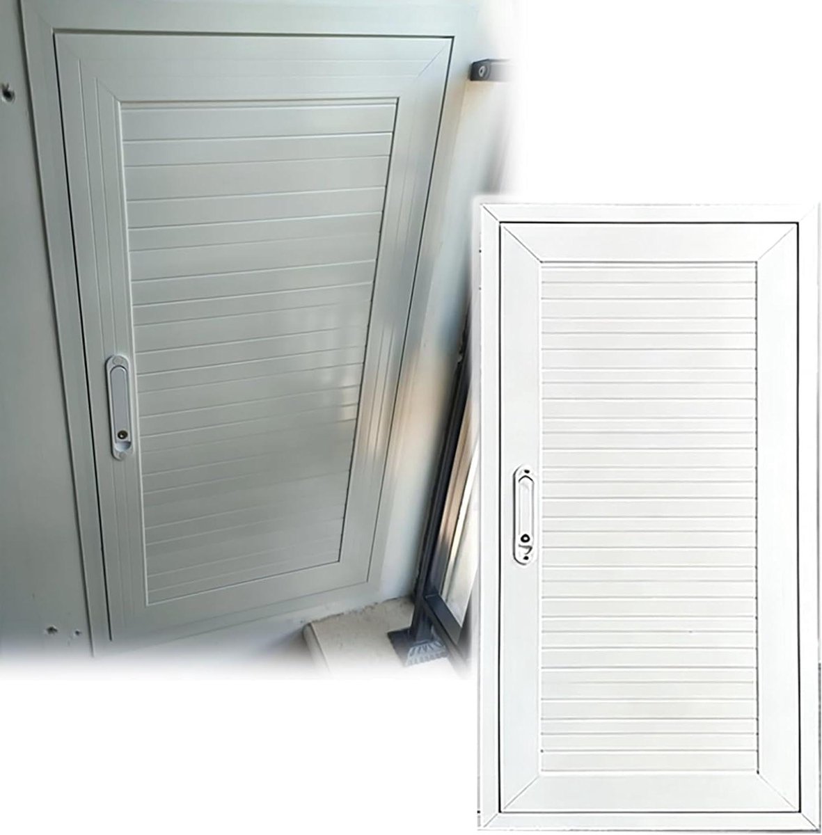 Zekeringkast Afdekking - Toegangsdeur Paneel - Sanitair Toegang - Aluminiumlegering Frame - 33 x 41 cm - Wit