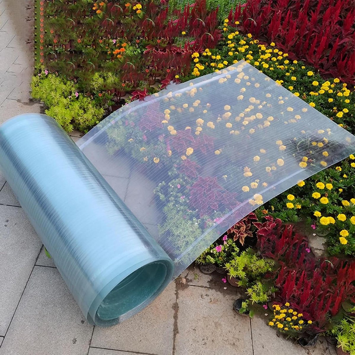 Transparant Dakpaneel - Polycarbonaat Plaat - Buiten Overkappen - Slagvast Vlamvertragend - 1.5 mm Dikte - Transparant