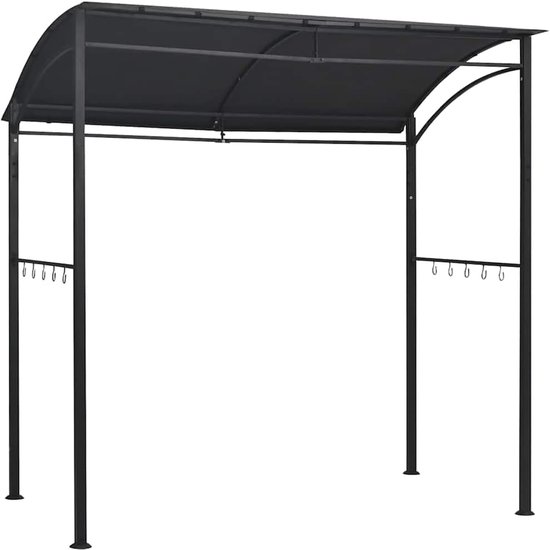 BBQ paviljoen - Buitenkeuken overkapping - Gezellig buiten koken - Met 10 ophanghaken - 215 x 150 x 220 cm — afbeelding 2