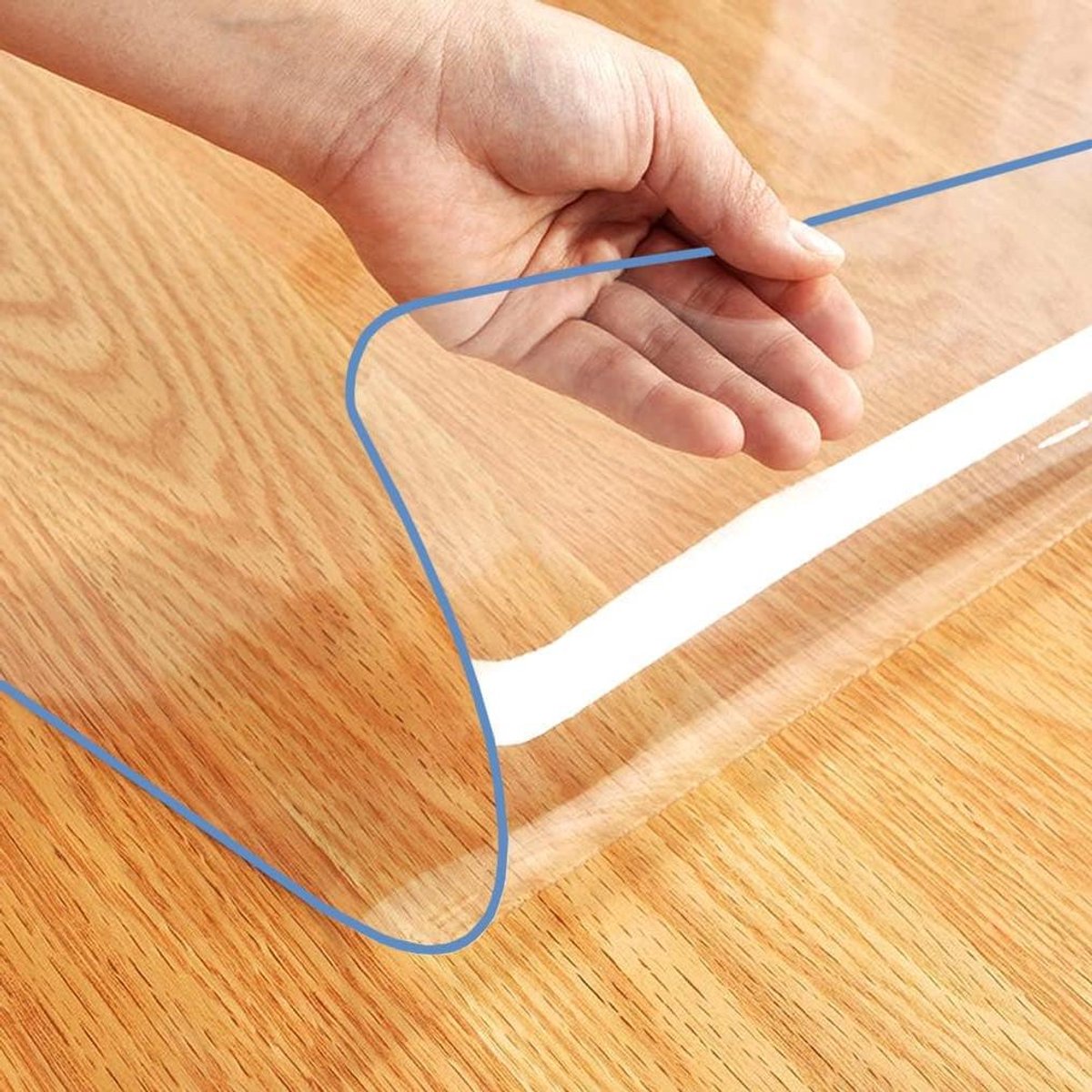Bureau Pad Mat - Tafelbeschermer - Bureau Beschermen - Kristalhelder Vinyl - 82 x 41 cm - Transparant