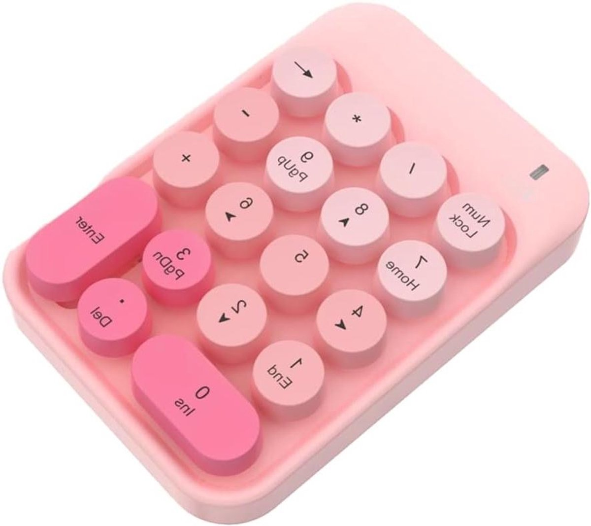 Numeriek Toetsenbord - Extra Numpad - Snelle Data Invoer - Draadloos 2.4GHz - 180 Gram - Roze Mix