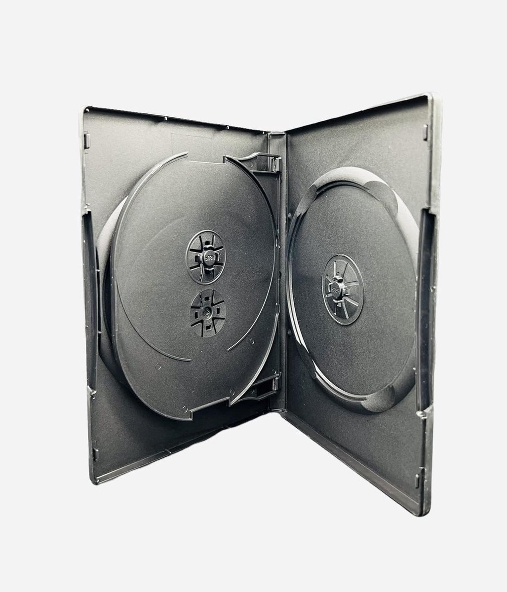 DVD Hoesjes - Media Opslag - Films Archiveren - 4 Schijven Houder - 50 Stuks 14mm - Zwart