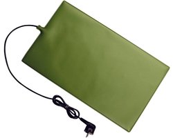 Verwarmingsmat - Warmtemat Terrarium - Planten Verwarmen - Waterdicht Materiaal - 450 x 650 mm - Zwart
