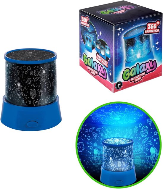 Projectielamp Galaxy - Sterrenlamp Kinderkamer - Sfeer Creëren - 360 Graden Projectie - 12.5 cm - Multicolor — afbeelding 2