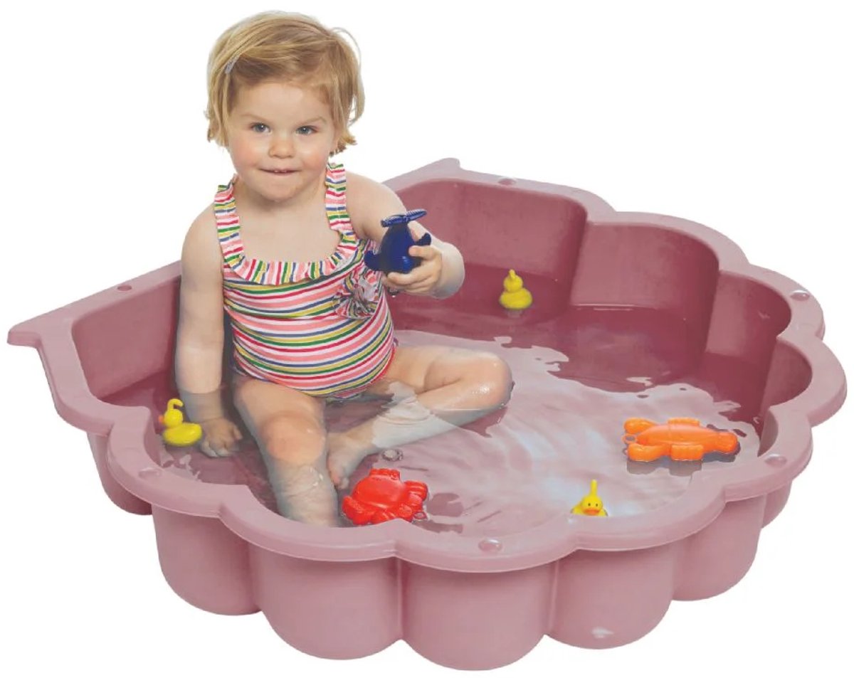 Summertime Schelp Set Roze 87x78x20 cm met deksel - Zandbak Schelp - Zand Speelgoed - Water Speelgoed - Water Schelp voor in de Tuin — afbeelding 2