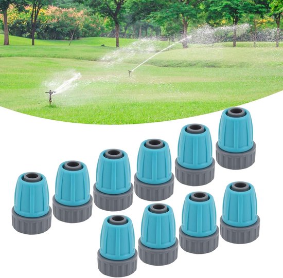 Dailygoods- Drupperirrigatiekoppeling 15-delige Set - Vergrendelde Moeren - 16 Mm PE-buisconnectoren - Duurzaam - Anti-veroudering - Eenvoudig te installeren - Slangaansluiting van Dailygoods — afbeelding 2
