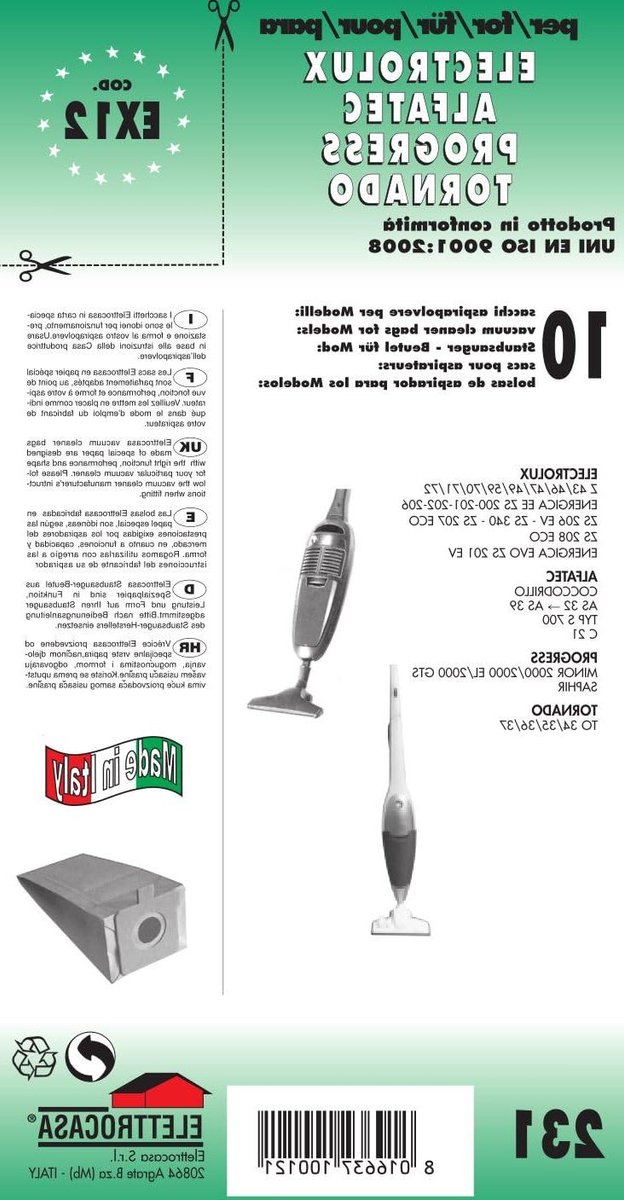 Stofzuigerzakken - Papieren zakken - Hygiënisch schoonmaken - Lekdicht ontwerp - 10 stuks - Wit