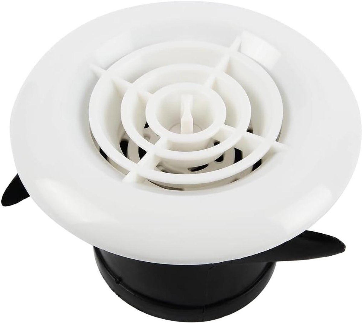 Ventilatie Rooster - Afzuigkap Roostertje - Luchtstroom Regelen - Verstelbare Lamellen - 150 mm - Wit
