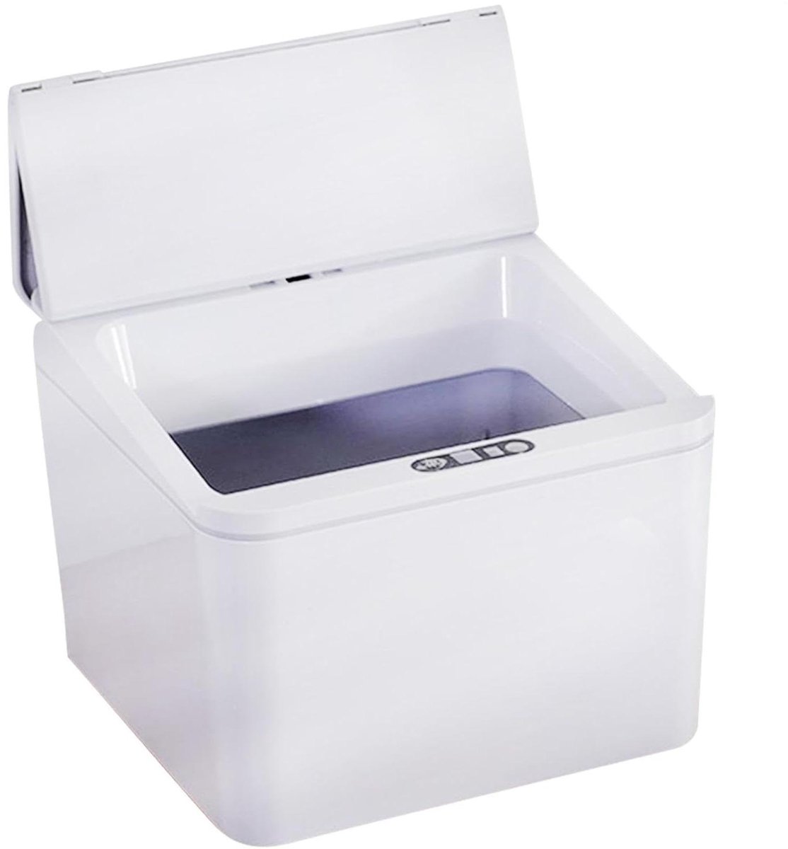Slimme Prullenbak - Vuilnisemmer Sensor - Hygiënisch Werken - Contactloze Deksel - 4 Liter - Wit