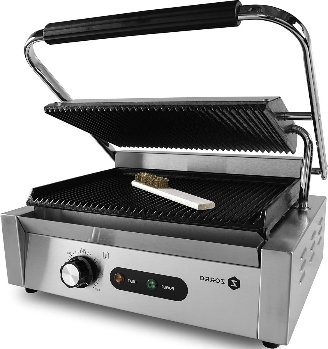 Contactgrill - Elektrische grill - Professioneel grillen - Instelbare temperatuur - 20 kg - Roestvrij staal