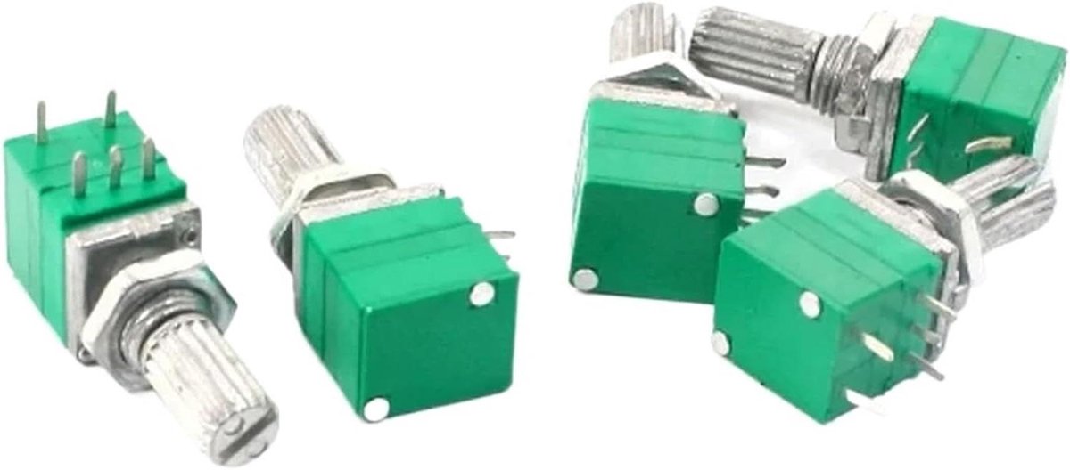 Potentiometer Set - Variabele Weerstand - Elektronica Projecten - Met Audioschakelaar - 5 Stuks 100K Ohm - Niet gespecificeerd