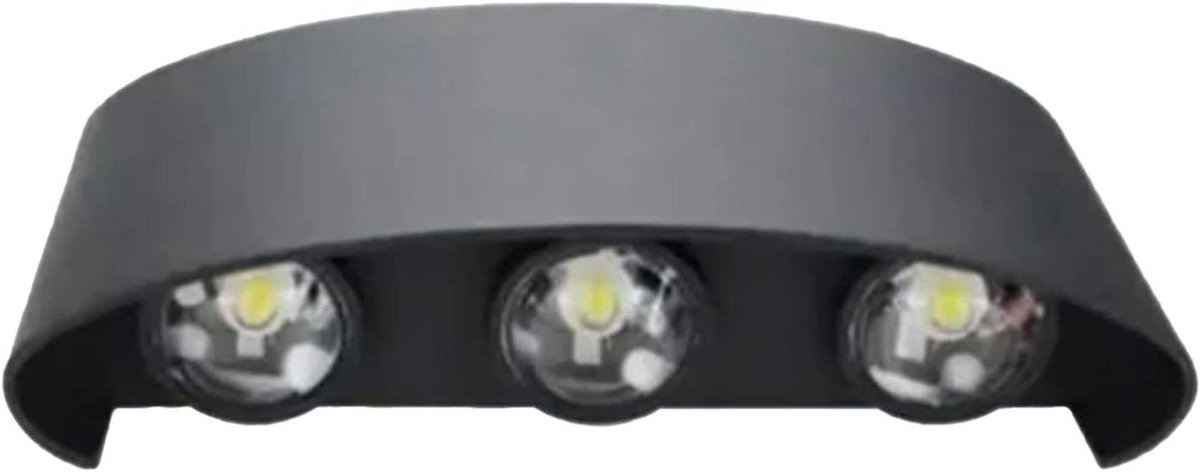 Moderne LED Wandlampen - Buitenverlichting - Ruimte Verfraaien - Bidirectionele Verlichting - 17cm Hoog - Zwart