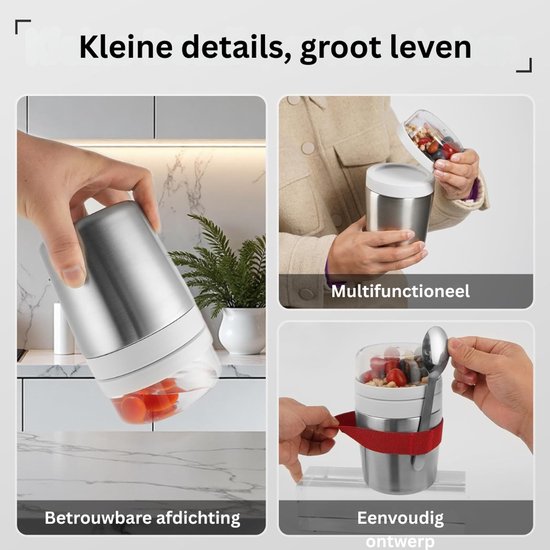 CLGP® Yoghurtbeker To Go - Lunchbeker - Yoghurt Cup — afbeelding 3