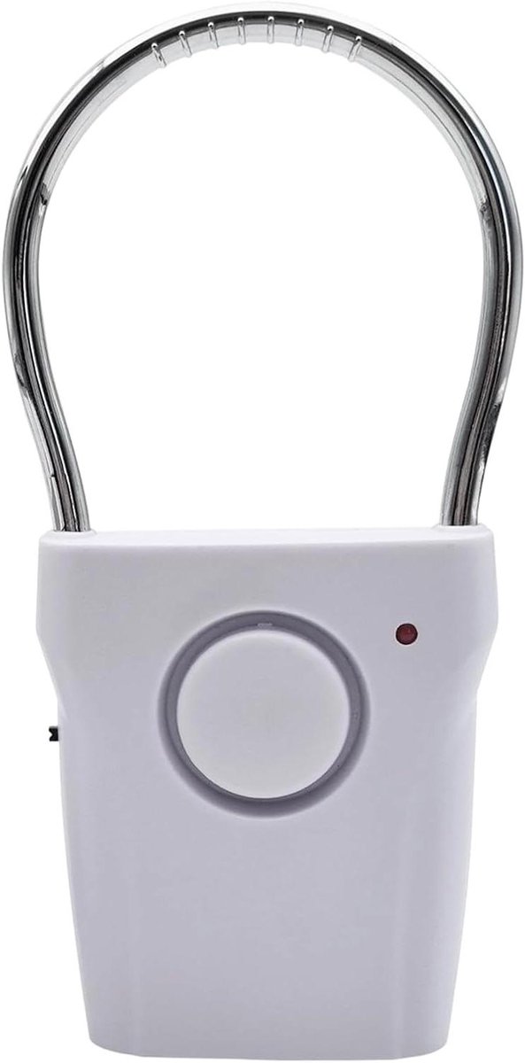 Draagbaar Deuralarm - Draadloos Chime - Persoonlijke Veiligheid - Eenvoudige Installatie - 13.9 x 6.8 cm - Wit