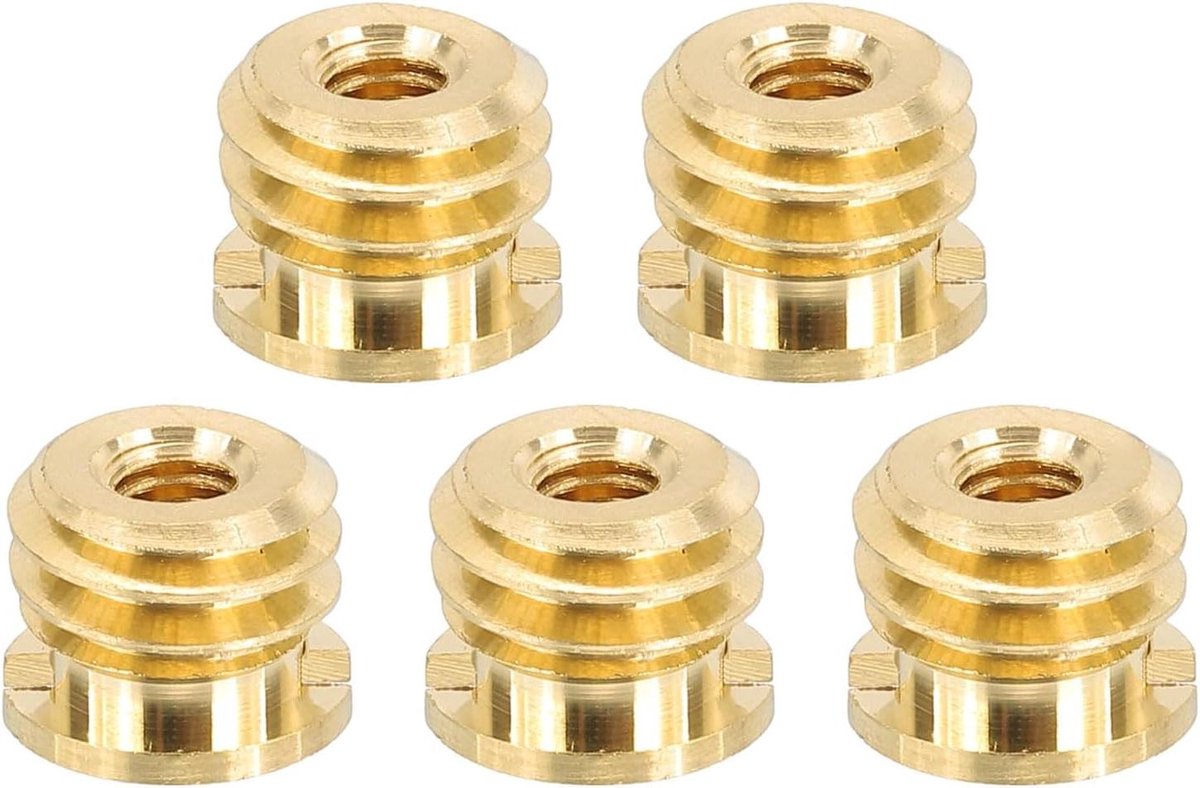 Schroef Adapter - Draad Adapter - Camera Montage - M4 naar 3/8 - 5 Stuks - Goud