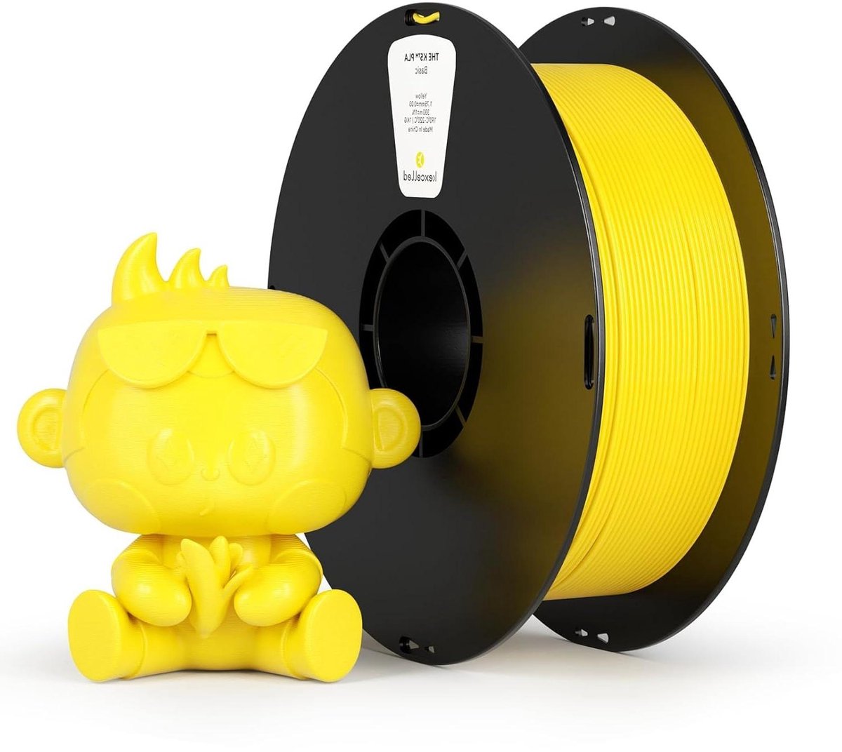 PLA Filament - 3D Print Draad - Modelbouw - Nauwkeurige Diameter - 175 mm 1 kg - Geel