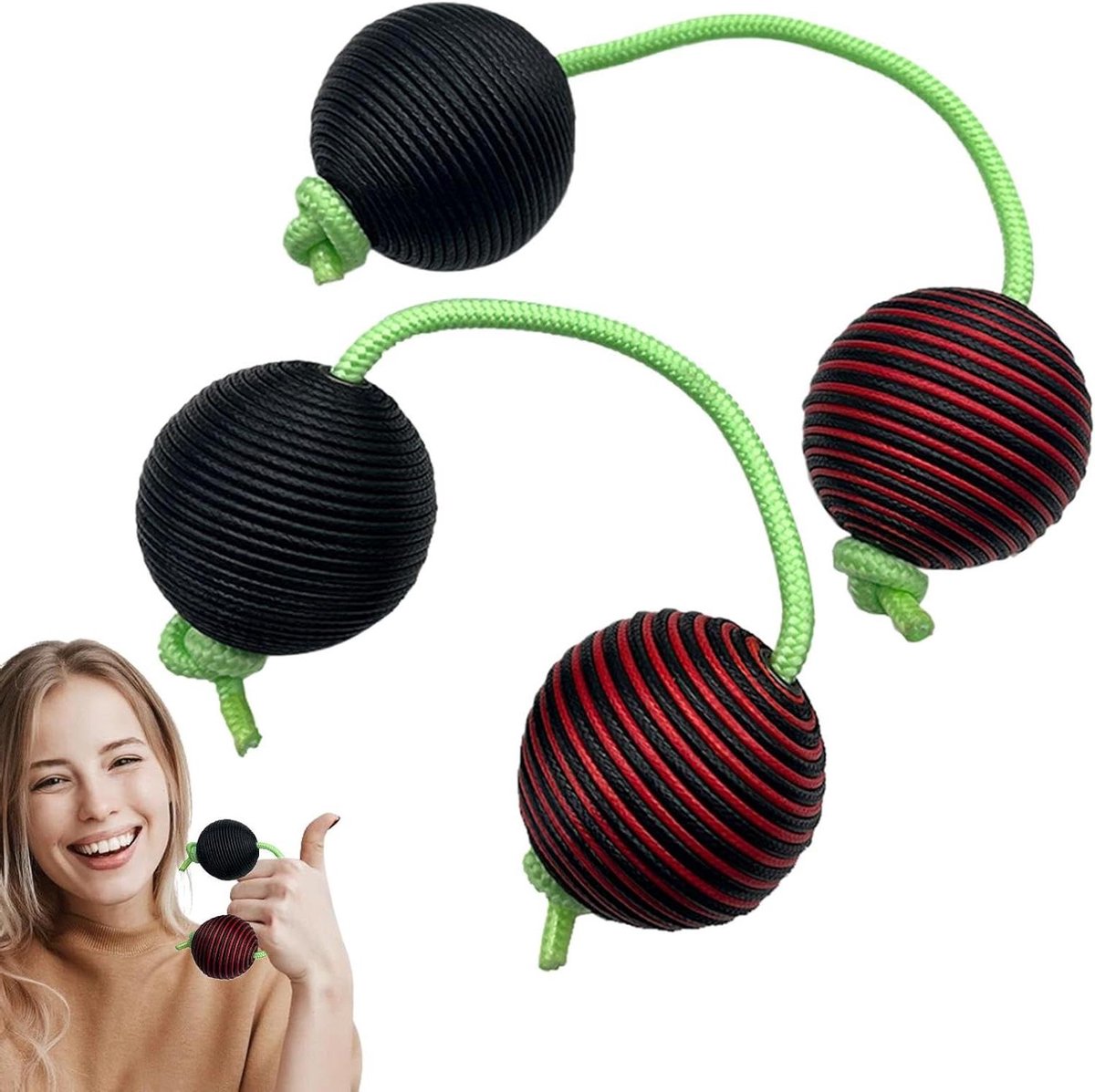 Ritmische Bal - Muziek Shaker - Muziek Maken - Uniek Kashaka Design - 2 Stuks - Rood
