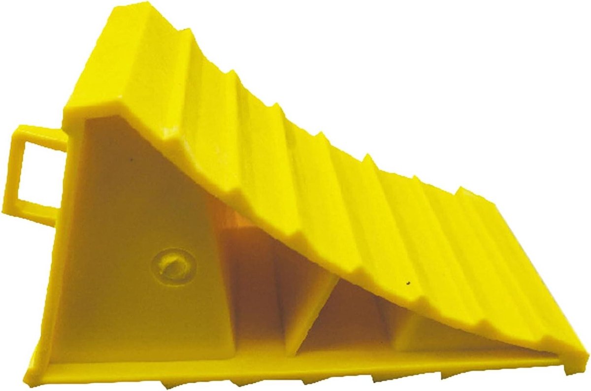 Wielstopper - Parkeerblokken Keggen - Voertuig Stabiliseren - Antislip Ontwerp - 15x9x9CM - Zwart