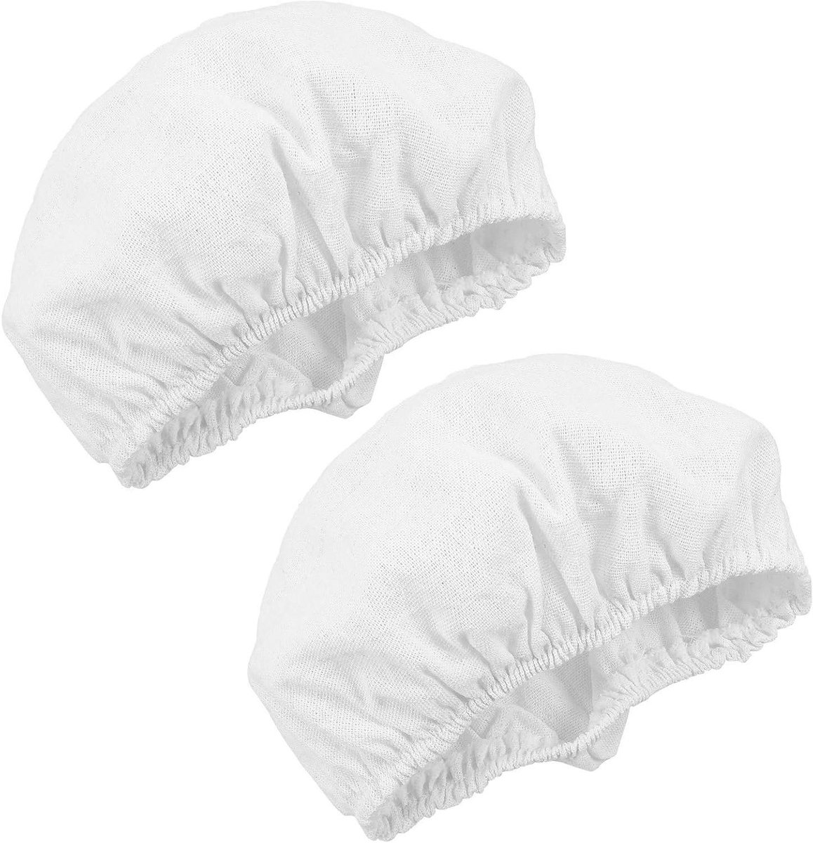 Broodmand Hoezen - Rijsmand Voeringen - Brood Bakken - Wasbaar Materiaal - 25x25x8 cm - Wit