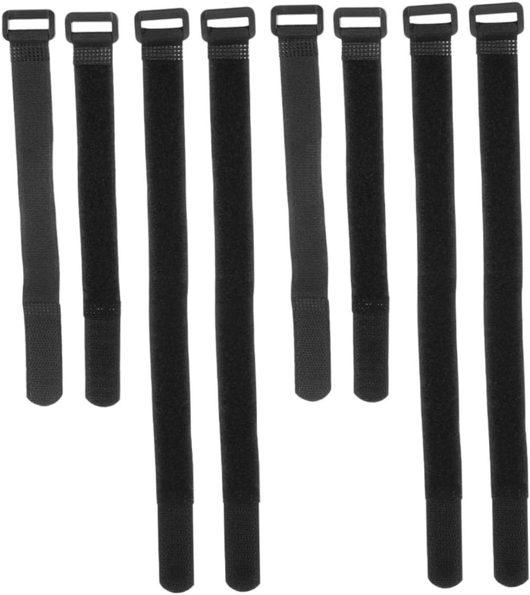 Spanbanden - Bevestigingsriemen - Bagage Vervoer - Stevig Nylon Materiaal - 8 Stuks - Zwart