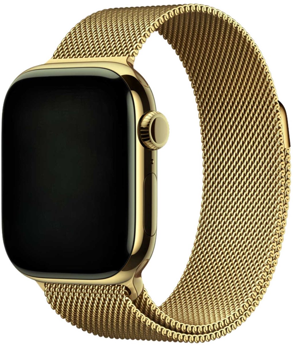 Milanese / Mesh band goud voor Apple Watch (42/44/45mm)