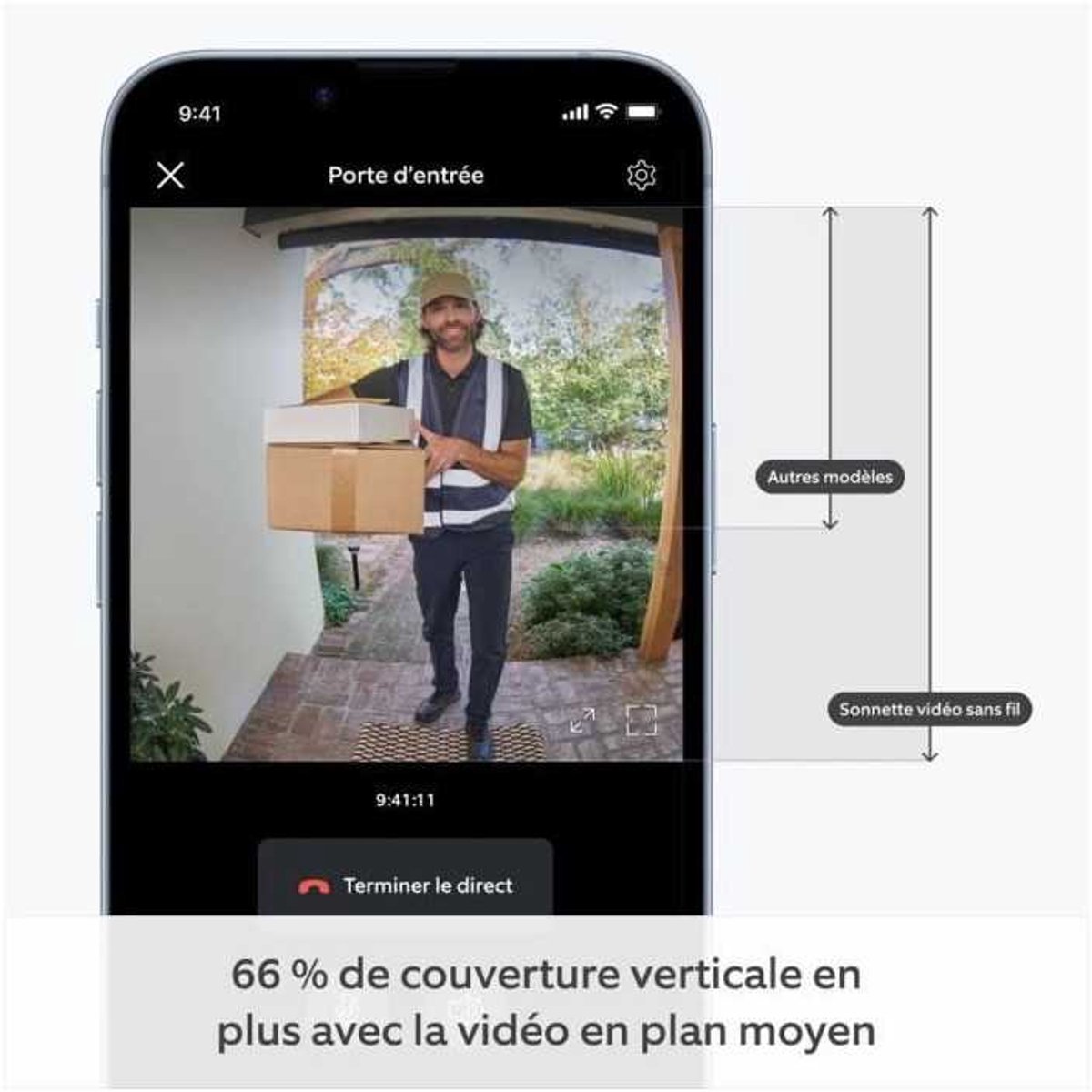 Ring Battery Video Doorbell - ingebouwde oplaadbare batterij - Zilver – foto 8
