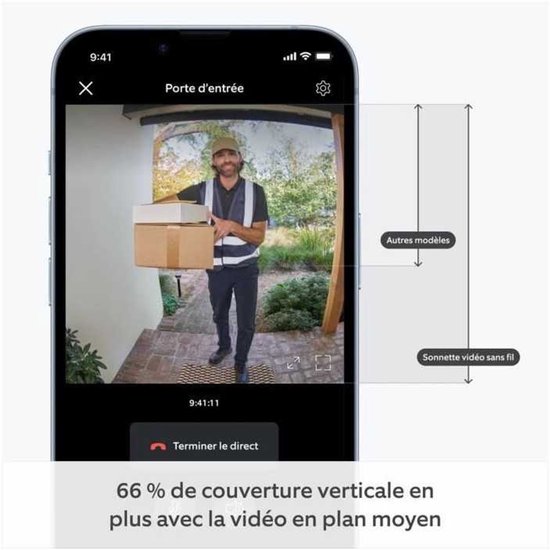 Ring Battery Video Doorbell - ingebouwde oplaadbare batterij - Zilver