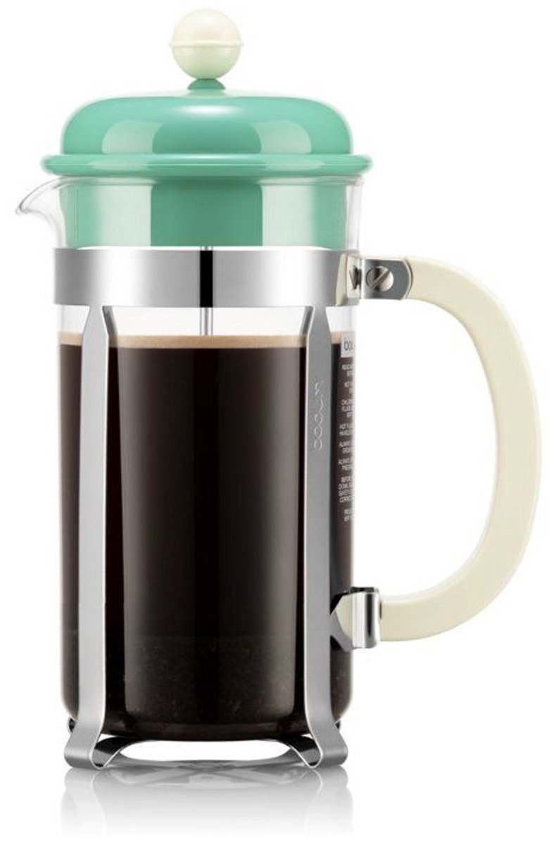 Bodum Caffettiera franse pers koffiezetter - 1 L, oceaan groen