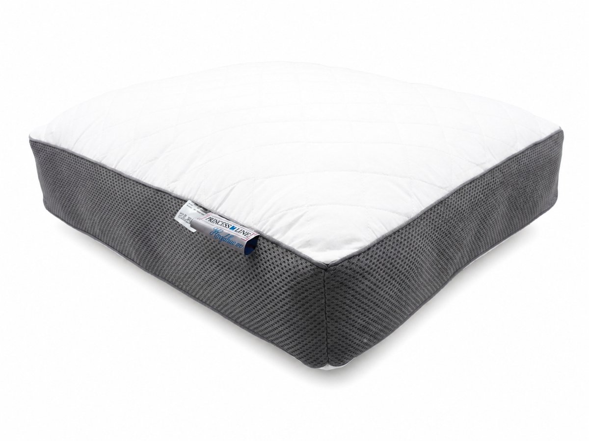 Princess Line Boxkussen 900 gram - Verstelbaar Hoofdkussen met Vezelbolletjes - 3D Mesh Ventilatie - Katoenen Tijk - Anti-allergisch - Wasbaar