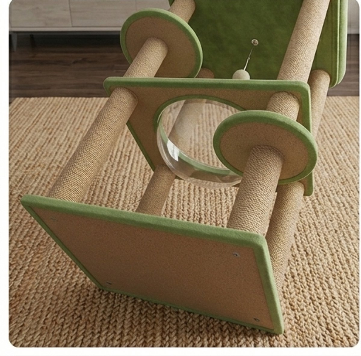 Luxe XXL Kattenboom met Hangmat, Meerdere Niveaus, Versterkte Krabpalen van Sisal & Zitplatforms – Stabiele Kattenklimtoren voor Middelgrote en Grote Katten (3–4 Katten Geschikt) - Ganeey