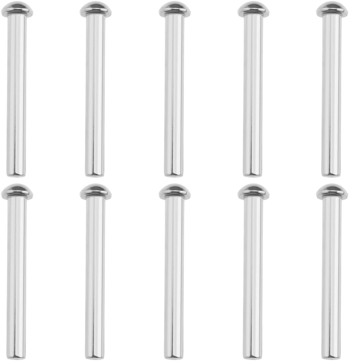 Store_9 - 10Pcs Schop Klinknagels - Bevestigingsmiddelen - Corrosiebestendig - Zilver - Reparatie Accessoires - Geschikt voor Harken en Vorken