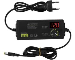 Store_9 - Motortoerentalregeling Adapter - Instelbare Spanning - LED Display - Voor LCD Monitoren - Flexibele Voeding - Geschikt voor LED Strips - ...