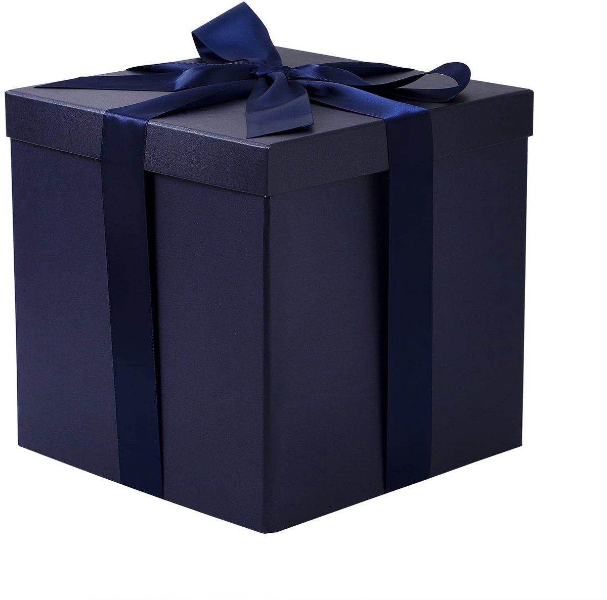 Allecto - Cadeaubox - Verjaardag - Duurzaam en herbruikbaar - 10 inch - Geschenkdoos - Perfect voor elke gelegenheid - Navy blauw