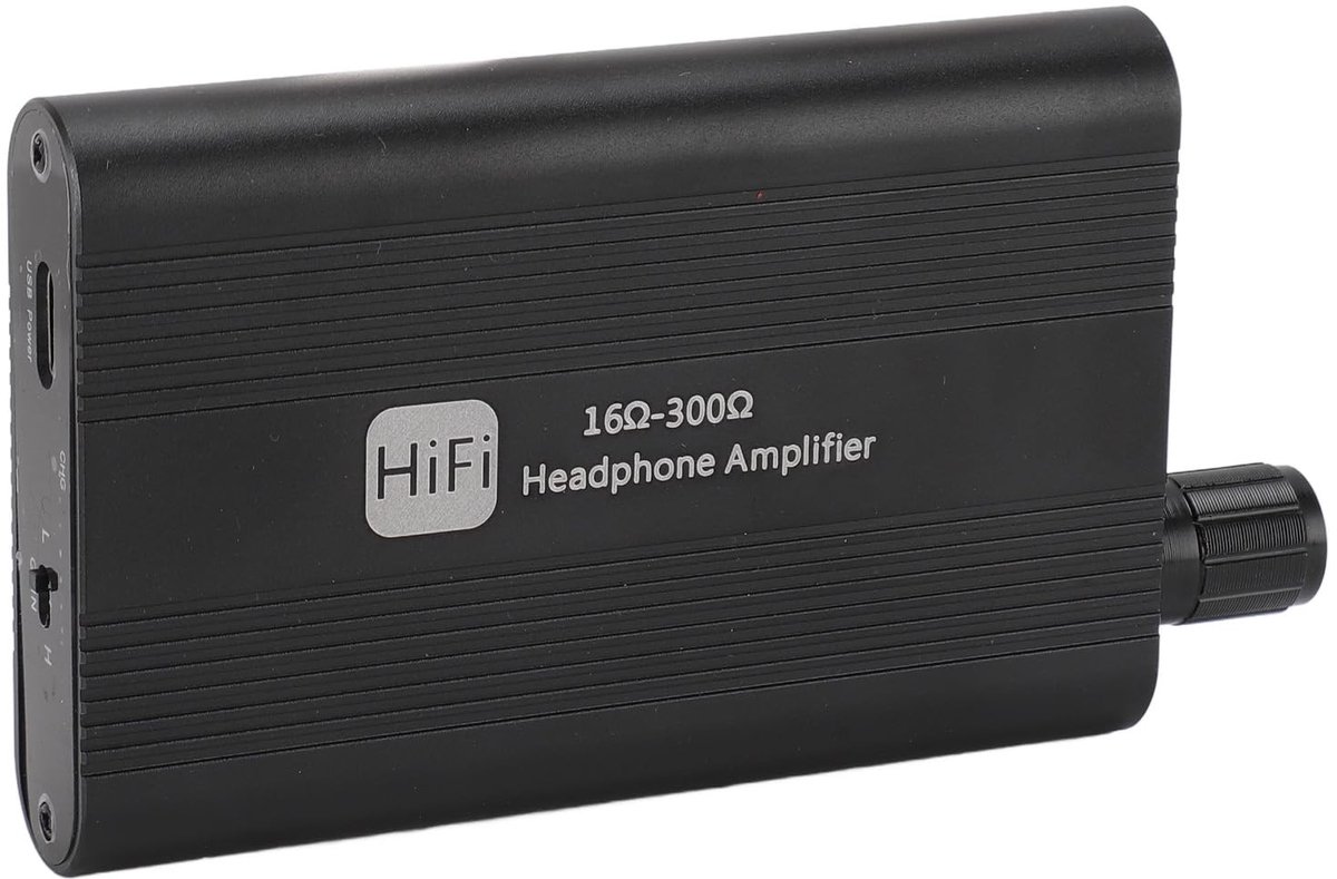 Golden crown - Draagbare Hoofdtelefoonversterker - HiFi Audio - Compact en Lichtgewicht - USB Oplaadbaar - 3,5 Mm - Geschikt voor Telefoons en Compu...