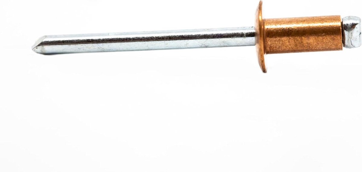 Koperen Klinknagels - Blindklinknagels Koepel - Bevestigen Materialen - Gehard Koper Staal - 4x8 mm 20 Stuks - Koper