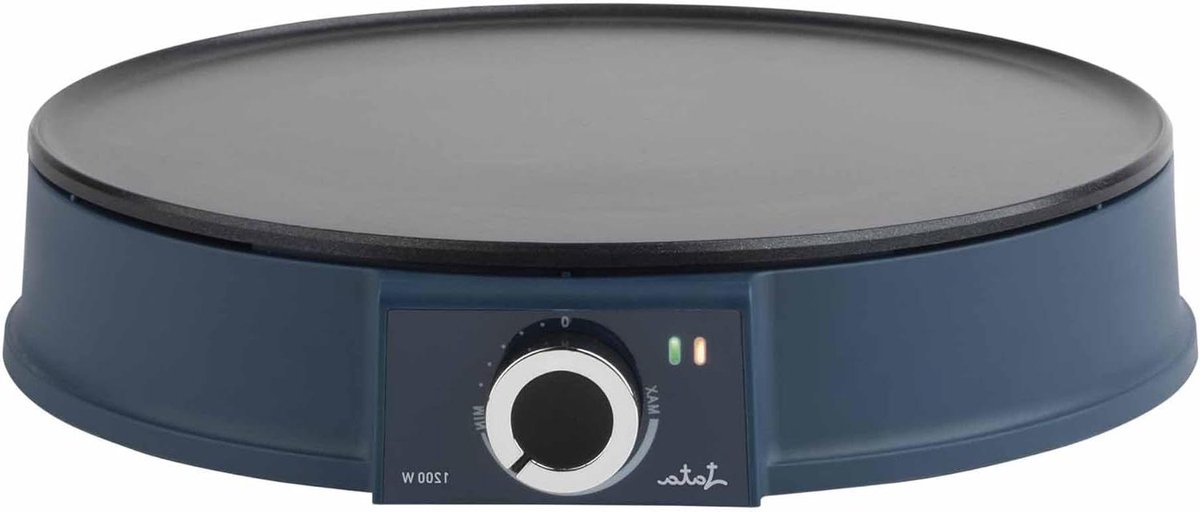 Elektrische Crêpe Pan - Pannenkoekenmaker - Thuis Eten Maken - Antiaanbaklaag - Ø 30 cm - Blauw