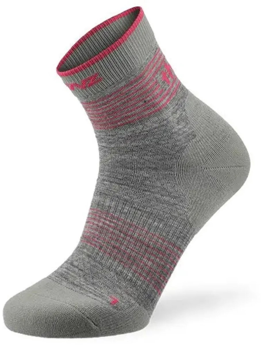 Lenz Merino Outdoor 2 Low Half Lange Sokken Roze