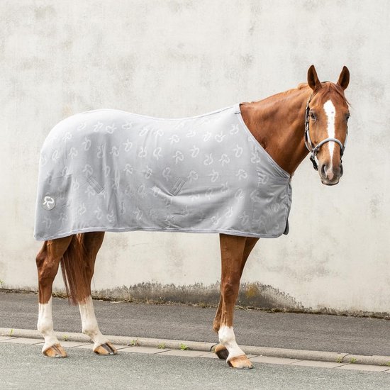 Paardendeken Fleece - Zweetdeken - Paard Drogen - Snel Drogen - 145 cm - Grijs Paardendeken Fleece - Zweetdeken - Paard Drogen - Snel Drogen - 145 cm - Grijs