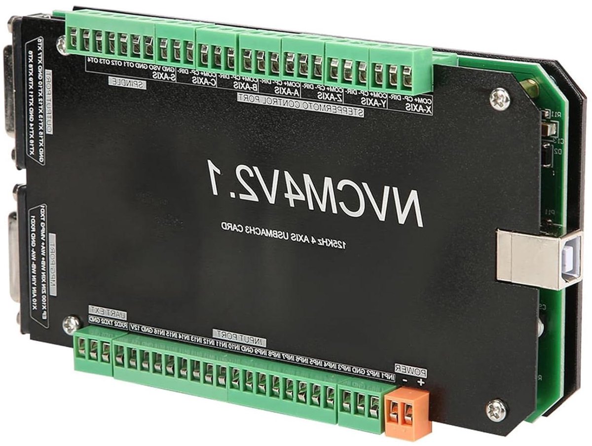 CNC Controller Kaart - Bewegingsbesturing USB - Stappenmotoren Aanbesturen - 6 Assen Interface - 125K Pulsen - Zilver