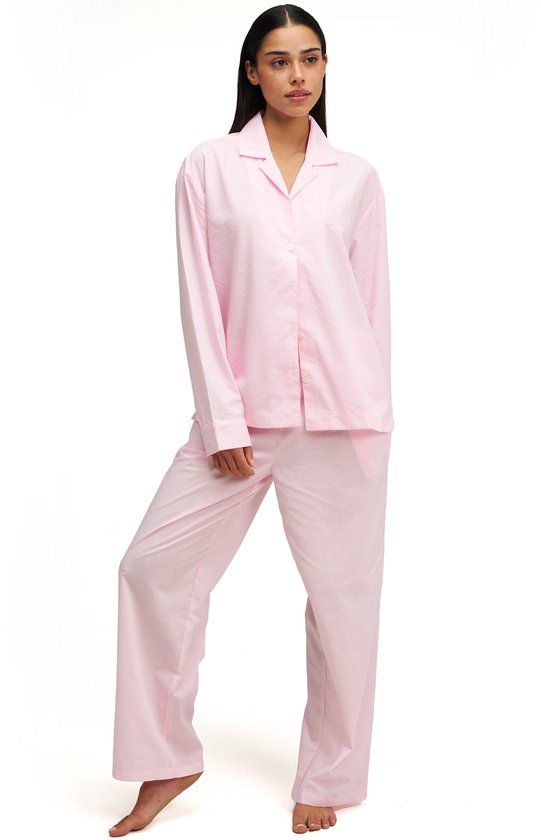 Dore & Rose - Premium Pyjama Dames - 85% Denier - Lichtgewicht - Extreem Zacht - Roze - S