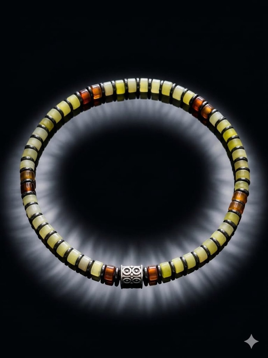 Mix Groene Jade Armband - 4mm Ronde Kralen - 921 Zilver - Uniek Moederdag Cadeau