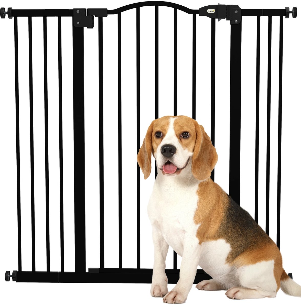 Roossentials barrière Hek - Voor huisdieren - Honden hek - Afscheidingshek huisdieren - Geïsoleerd hek honden - Verstelbaar - Zwart