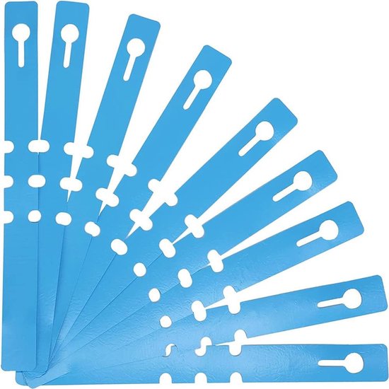200 plastic plantenlabels, waterdichte planten- en boomlabels, wikkellabels, verstelbare hangende plantenlabels. (Blauw)