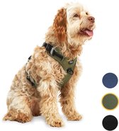 Harnais pour chien - Harnais anti- Trek - Harnais pour chien - Y Harness Dog - Réfléchissant - Vert - Taille M