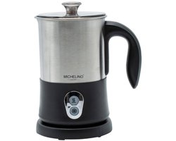 Michelino Melkopschuimer RVS/Zwart
