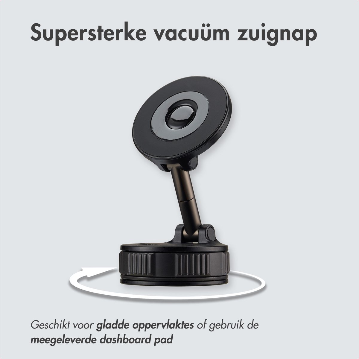 imoshion Telefoonhouder Auto Magnetisch - Geschikt voor MagSafe - Krachtige Zuignap voor Dashboard / Raam - 360° draaibaar - GSM houder — cadeau in Cadeau-ideeën - foto 2