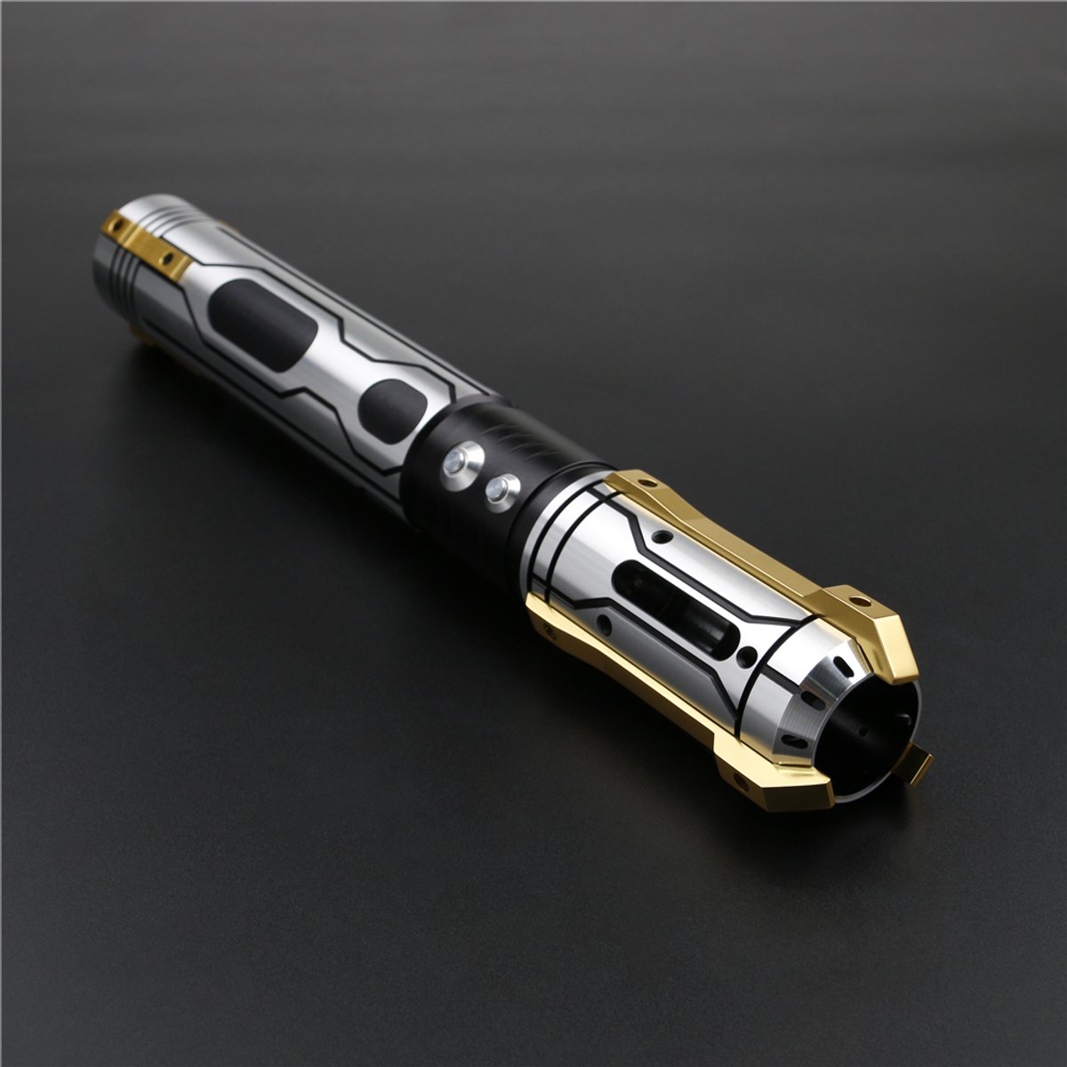 Raddsaber Star Wars Lightsaber GHOST NEW GEN! 2026 - Zilver - Stalen Lichtzwaard - (RGB S16) Kleuren - Flash on clash - Zwaai geluid - ignition Effects/beweging