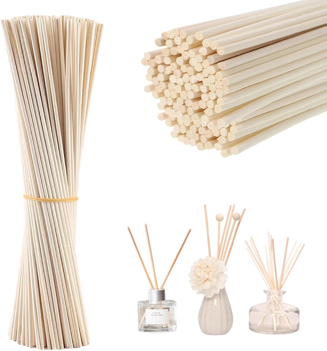 Natuurlijke Rietstokjes voor Geurverspreiding in de Kamer, Aromatische Diffuser Sticks voor een Frisse Sfeer